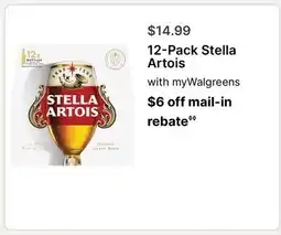 Walgreens 12-Pack Stella Artois offer