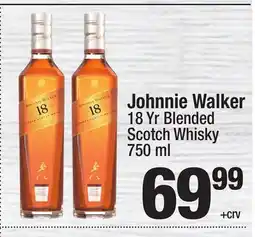 Super King Markets Johnnie Walker 18 Yr Blended Scotch Whisky offer