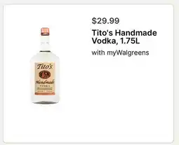 Walgreens Tito's Handmade Vodka offer