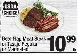 Super King Markets Beef Flap Meat Steak or Tasajo Regular or Marinated offer
