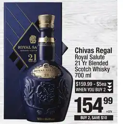 Super King Markets Chivas Regal Royal Salute 21 Yr Blended Scotch Whisky offer