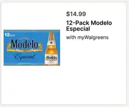 Walgreens 12-Pack Modelo Especial offer