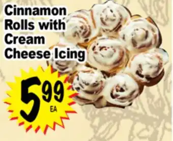 Superior Grocers Cinnamon Rolls with Cream Cheese Icing offer