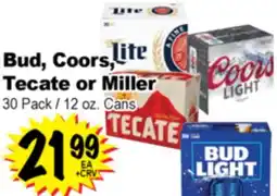 Superior Grocers Bud, Coors, Tecate or Miller offer