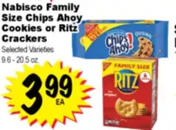Superior Grocers Nabisco Family Size Chips Ahoy Cookies or Ritz Crackers offer