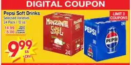 Superior Grocers Pepsi Soft Drinks offer