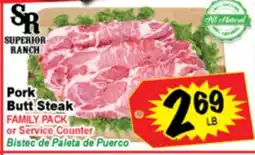 Superior Grocers Pork Butt Steak offer
