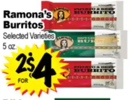 Superior Grocers Ramona's Burritos offer