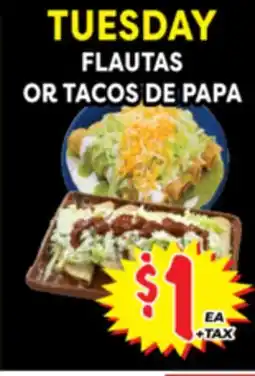 Superior Grocers FLAUTAS OR TACOS DE PAPA offer