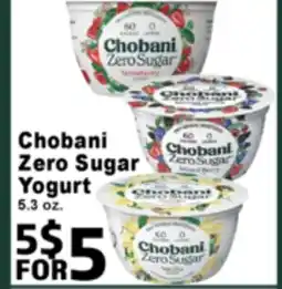 Superior Grocers Chobani Zero Sugar Yogurt offer