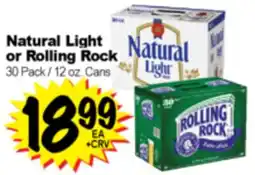 Superior Grocers Natural Light or Rolling Rock offer