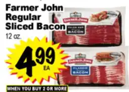 Superior Grocers Farmer John Regular Sliced Bacon offer