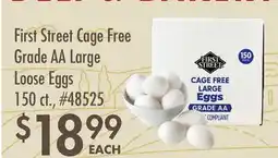 Smart & Final First Street Cage Free Grade AA Large Loose Eggs offer