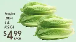 Smart & Final Romaine Lettuce offer