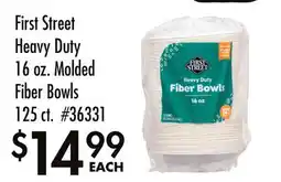 Smart & Final First Street Heavy Duty 16 oz. Molded Fiber Bowls 125 ct offer