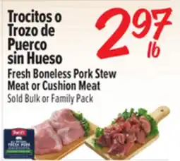 El Super Fresh Boneless Pork Stew Meat or Cushion Meat offer
