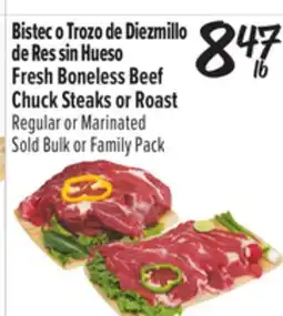 El Super Fresh Boneless Beef Chuck Steaks or Roast offer