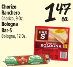 El Super Ranchero Chorizo, 9 Oz. Bar-S Bologna, 12Oz offer