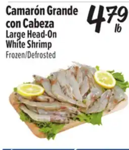 El Super Large Head-On White Shrimp offer