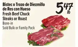 El Super Fresh Beef Chuck Steaks or Roast offer