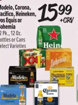 El Super Modelo, Corona, Pacifico, Heineken, Dos Equis or Bohemia offer