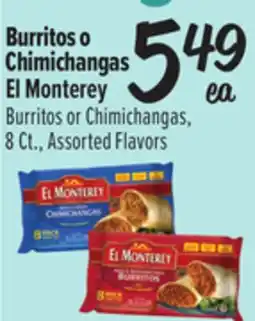 El Super Burritos or Chimichangas offer