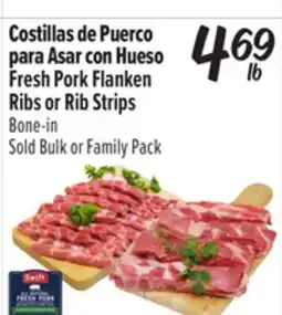 El Super Fresh Pork Flanken Ribs or Rib Strips Bone-in offer