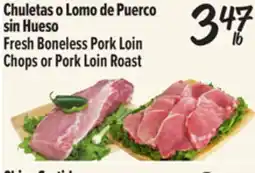 El Super Fresh Boneless Pork Loin Chops or Pork Loin Roast offer