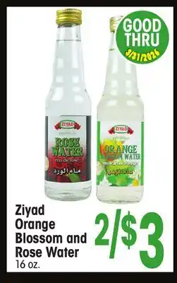 Jewel-Osco Ziyad Orange Blossom and Rose Water offer
