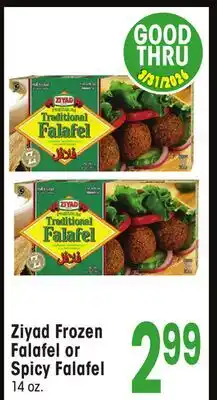 Jewel-Osco Ziyad Frozen Falafel or Spicy Falafel offer