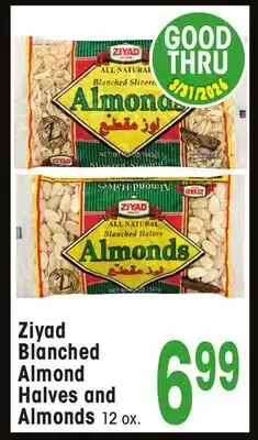 Jewel-Osco Ziyad Blanched Almond Halves and Almonds offer