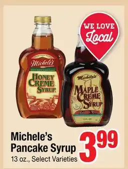 Jewel-Osco Michele's Pancake Syrup offer