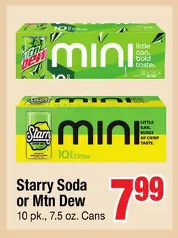 Jewel-Osco Starry Soda or Mtn Dew offer