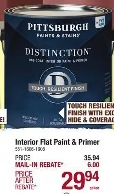 Menards Interior Flat Paint & Printer offer
