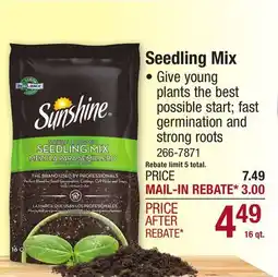 Menards Seedling Mix offer