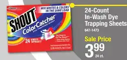 Menards 24-Count In-Wash Dye Trapping Sheets offer