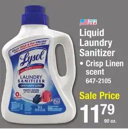Menards Lysol Liquid Laundry Sanitizer offer