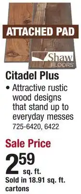 Menards Citadel Plus offer