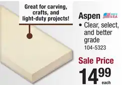 Menards Aspen offer