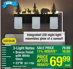Menards 3-Light Natsu offer