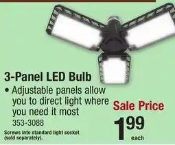 Menards 3-Panel LED Bulb offer