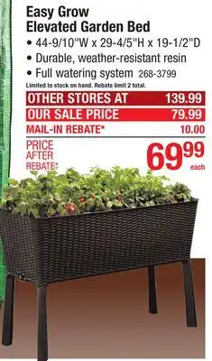 Menards Easy Grow Elevated Garden Bed offer