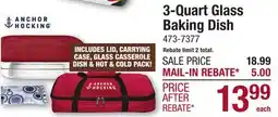 Menards 3-Quart Glass Baking Dish offer