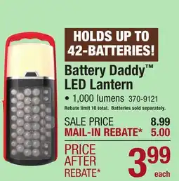 Menards Battery Daddy LED Lantern offer