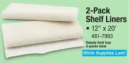 Menards 2-Pack Shelf Liners offer