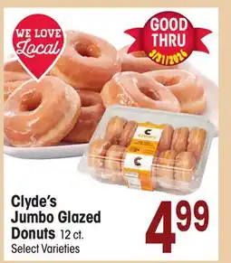 Jewel-Osco Clyde's Jumbo Glazed Donuts offer