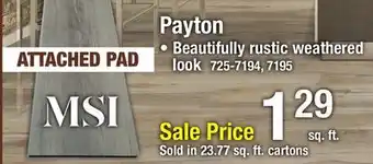 Menards Payton offer