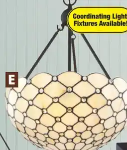 Menards 3-Light Tiffy PENDANT LIGHTS offer