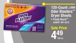 Menards 120-Count Odor Blasters Dryer Sheets offer