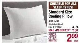 Menards Standard Size Cooling Pillow offer